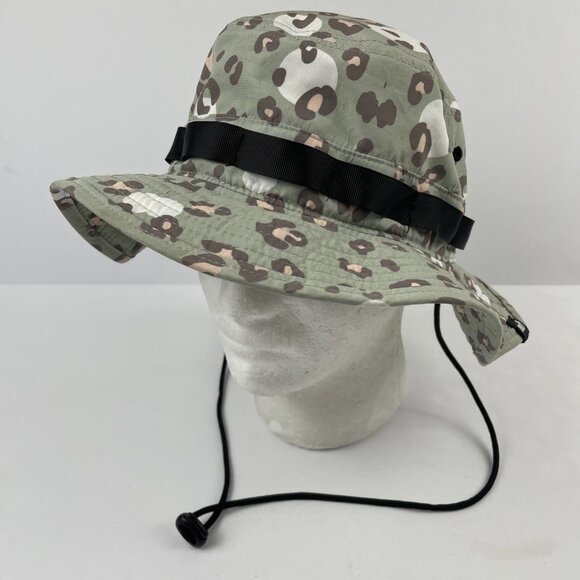 Neff Boonie Hat Adult OS Leopard Print Chin Strap Poly Canvas - Picture 2 of 10